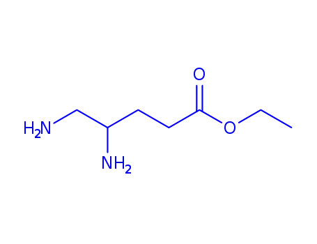 Molecular Structure of 168016-80-6 (Pentanoic  acid,  4,5-diamino-,  ethyl  ester)