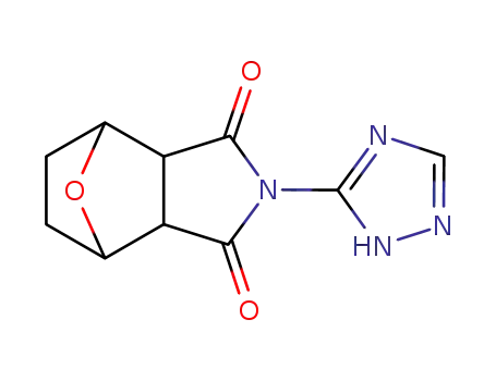 Molecular Structure of 19691-96-4 (2-(1H-1,2,4-triazol-5-yl)hexahydro-1H-4,7-epoxyisoindole-1,3(2H)-dione)
