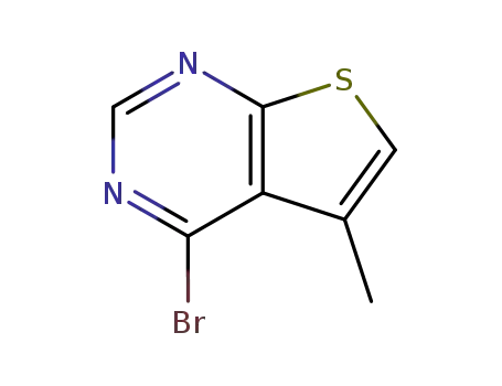 Molecular Structure of 19673-91-7 (4-bromo-5-methyl-thieno[2,3-d]pyrimidine)