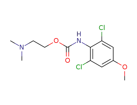 Molecular Structure of 16770-81-3 (2-(dimethylamino)ethyl (2,6-dichloro-4-methoxyphenyl)carbamate)