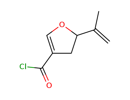 3-Furancarbonyl chloride, 4,5-dihydro-5-(1-methylethenyl)-