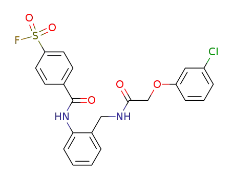 4-{[2-({[(3-chlorophenoxy)acetyl]amino}methyl)phenyl]carbamoyl}benzenesulfonyl fluoride