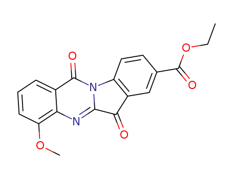 인돌로[2,1-b]퀴나졸린-8-카르복실산, 6,12-디히드로-4-메톡시-6,12-디옥소-, 에틸 에스테르