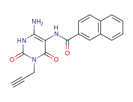2-Naphthalenecarboxamide,  N-[4-amino-1,2,3,6-tetrahydro-2,6-dioxo-1-(2-propynyl)-5-pyrimidinyl]-  (9CI)