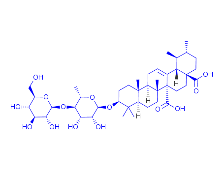 Urs-12-ene-27,28-dioicacid, 3-[(6-deoxy-4-O-b-D-glucopyranosyl-b-D-galactopyranosyl)oxy]-, (3b)-