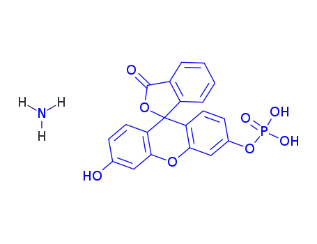 Molecular Structure of 197777-68-7 (FLUORESCEIN MONOPHOSPHATE MONOAMMONIUM)