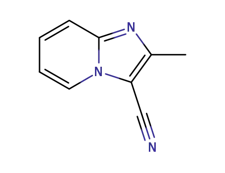 Molecular Structure of 19768-70-8 (2-Methyl-3-cyanoimidazo(1,2-a)pyridine)