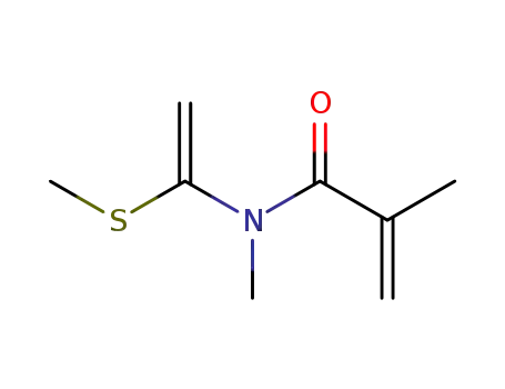 Molecular Structure of 136788-04-0 (N,2-dimethyl-N-<1-(methylthio)ethenyl>-2-propenamide)