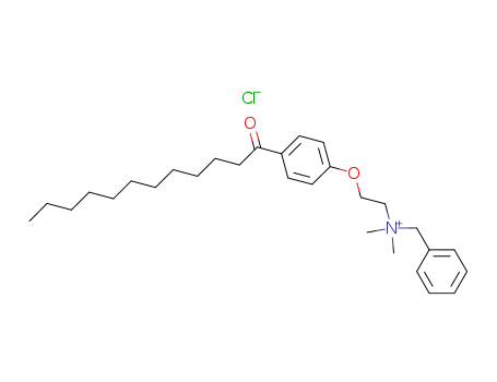Benzenemethanaminium,N,N-dimethyl-N-[2-[4-(1-oxododecyl)phenoxy]ethyl]-, chloride (1:1)
