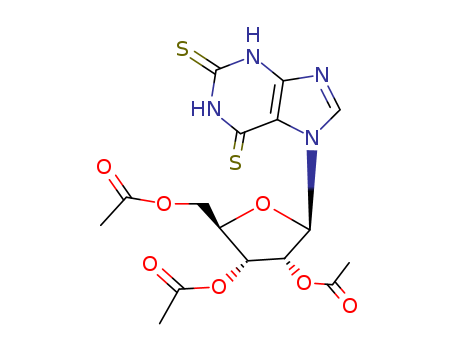 Xanthine, 7-b-D-ribofuranosyl-2,6-dithio-,2',3',5'-triacetate (8CI) cas  16797-72-1