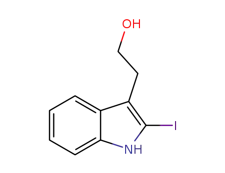 Molecular Structure of 1364375-92-7 (2-(2-iodo-1H-indol-3-yl)ethanol)