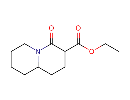 Molecular Structure of 22766-29-6 (ethyl 4-oxooctahydro-2H-quinolizine-3-carboxylate)