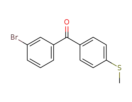 Molecular Structure of 197439-23-9 (3-BROMO-4'-(METHYLTHIO)BENZOPHENONE)