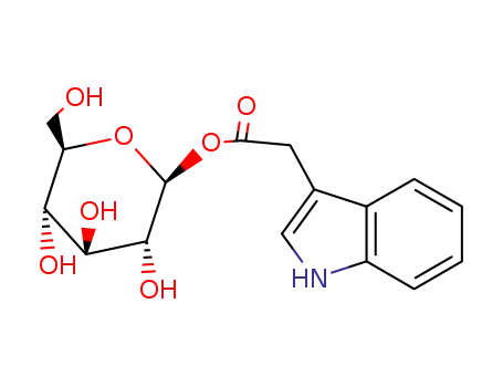 Molecular Structure of 19817-95-9 (1-O-indol-3-ylacetylglucose)