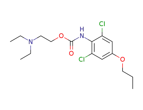 Molecular Structure of 16770-88-0 (2-(diethylamino)ethyl (2,6-dichloro-4-propoxyphenyl)carbamate)