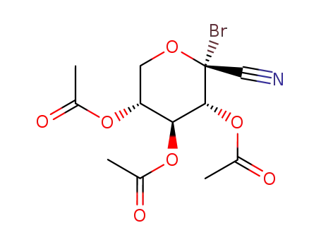 2,3,4-TRI-O-ACETYL-1-BROMO-1-DEOXY-BETA-D-XYLOPYRANOSYL 시안화물