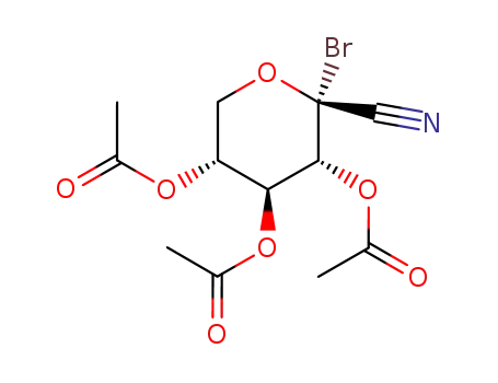 2,3,4-TRI-O-ACETYL-1-BROMO-1-DEOXY-BETA-D-XYLOPYRANOSYL CYANIDE