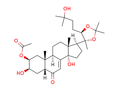 Molecular Structure of 56533-68-7 (20-hydroxyecdysone 2-acetate 20,22-acetonide)