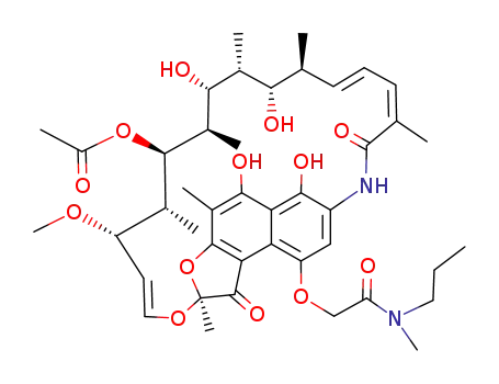 Molecular Structure of 16784-10-4 (4-O-[2-(Methylpropylamino)-2-oxoethyl]rifamycin)