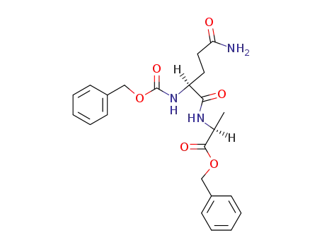 Molecular Structure of 49761-50-4 (<i>N</i>-(<i>N</i><sup>2</sup>-benzyloxycarbonyl-L-glutaminyl)-L-alanine benzyl ester)