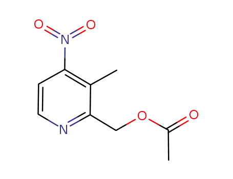 Molecular Structure of 166521-98-8 ((3-methyl-4-nitropyridin-2-yl)methyl acetate)