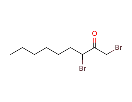 Molecular Structure of 1982-80-5 (1,3-Dibromo-2-nonanone)