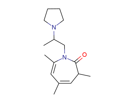 2H-Azepin-2-one,1,3-dihydro-3,5,7-trimethyl-1-[2-(1-pyrrolidinyl)propyl]- cas  1676-50-2