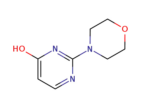 Molecular Structure of 19810-79-8 (2-Morpholinopyrimidin-4-ol)