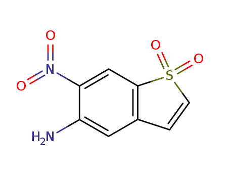 6-nitro-1,1-dioxo-1λ<sup>6</sup>-benzo[<i>b</i>]thiophen-5-ylamine