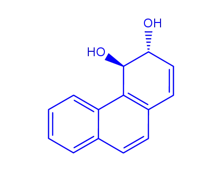 Molecular Structure of 77123-17-2 ((3R,4R)-3,4-dihydrophenanthrene-3,4-diol)