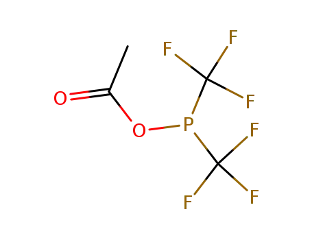 Molecular Structure of 2022-79-9 (Acetic acid bis(trifluoromethyl)phosphinous anhydride)