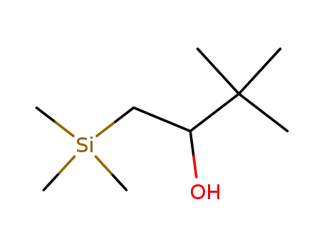Molecular Structure of 58541-05-2 (3,3-Dimethyl-1-trimethylsilanyl-butan-2-ol)