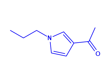 Molecular Structure of 199192-13-7 (Ethanone, 1-(1-propyl-1H-pyrrol-3-yl)- (9CI))
