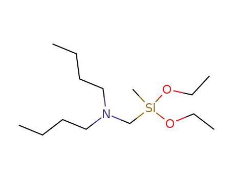 Molecular Structure of 17146-43-9 ((dibutylamino)methyl-(diethoxymethyl)silicon)