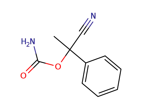 Molecular Structure of 20102-13-0 (Mandelonitrile, alpha-methyl-, carbamate (ester) (8CI))