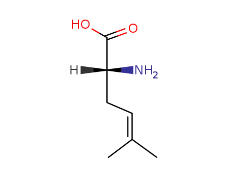 Molecular Structure of 81177-54-0 (D-2-AMINO-5-METHYLHEX-4-ENOIC ACID)