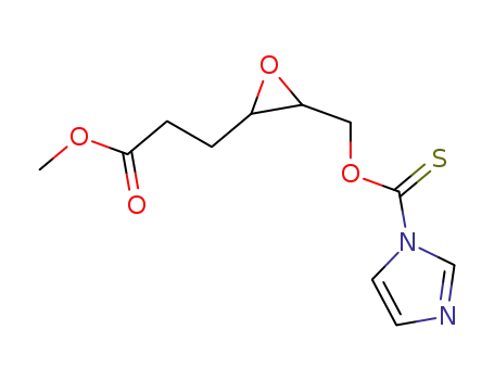 3-[3-(Imidazole-1-carbothioyloxymethyl)-oxiranyl]-propionic acid methyl ester