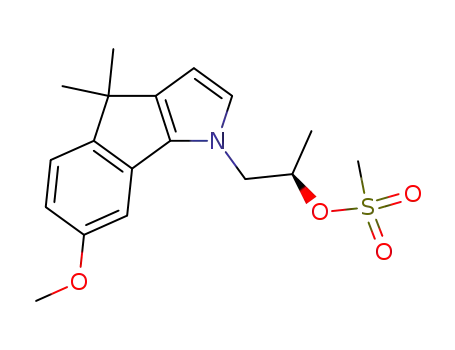 Methanesulfonic acid (R)-2-(7-methoxy-4,4-dimethyl-4H-indeno[1,2-b]pyrrol-1-yl)-1-methyl-ethyl ester