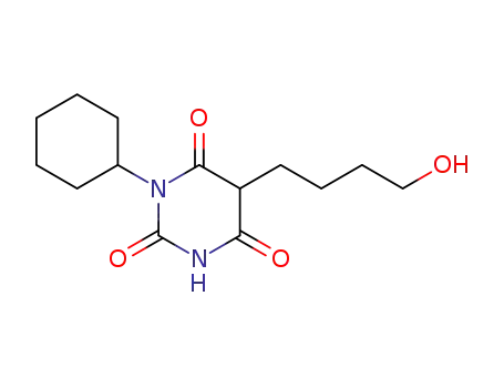 1-Cyclohexyl-5-(4-hydroxybutyl)barbituric acid