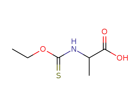 Molecular Structure of 90010-88-1 (N-ethoxythioxomethyl-D,L-alanine)