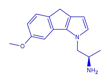 Indeno(1,2-b)pyrrole-1(4H)-ethanamine, 7-methoxy-alpha-methyl-, (S)-
