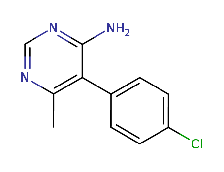 4-Pyrimidinamine,5-(4-chlorophenyl)-6-methyl- cas  17005-45-7