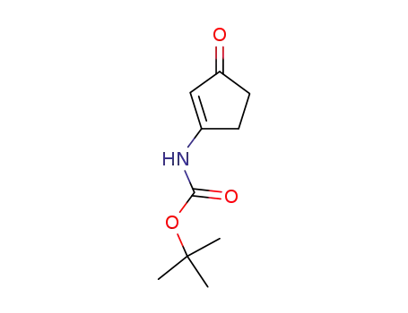 Molecular Structure of 200055-82-9 (Carbamic acid, (3-oxo-1-cyclopenten-1-yl)-, 1,1-dimethylethyl ester (9CI))