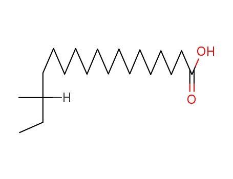 Molecular Structure of 17001-28-4 (16-METHYLOCTADECANOIC ACID)
