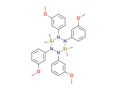 1,2,4,5-테트라키스(m-메톡시페닐)-3,3,6,6-테트라메틸-1,2,4,5-테트라아자-3,6-디실라시클로헥산