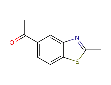 Molecular Structure of 20077-88-7 (Ethanone, 1-(2-methyl-5-benzothiazolyl)- (9CI))