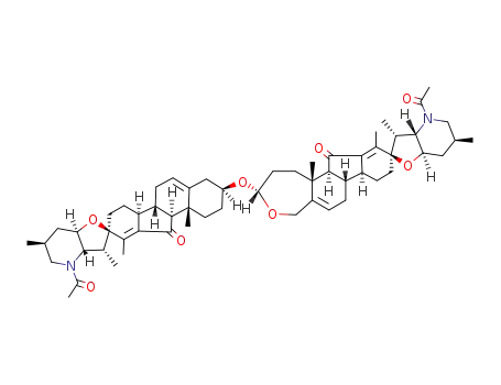 N-acetyl-11-oxojerva-5,12(13)-dien-3β-yl A-homo-4-oxa-11-oxojerva-5,12(13)-dien-3α-yl ether