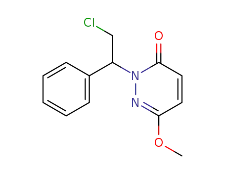 Molecular Structure of 17072-88-7 (2-(2-chloro-1-phenylethyl)-6-methoxypyridazin-3(2H)-one)