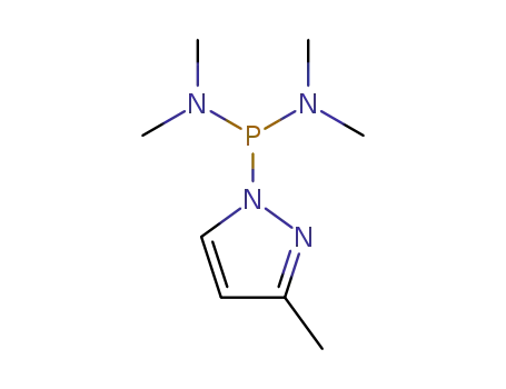 Molecular Structure of 19972-82-8 (Bis(dimethylamino)(3-methyl-1H-pyrazol-1-yl)phosphine)