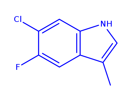 6-Chloro-5-fluoro-3-methylindole cas no. 169673-97-6 98%